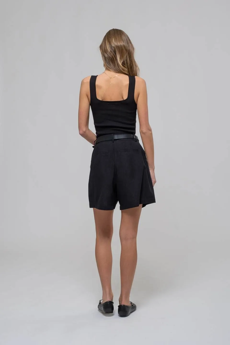 SQUARE NECK SWEATER KNIT TANK