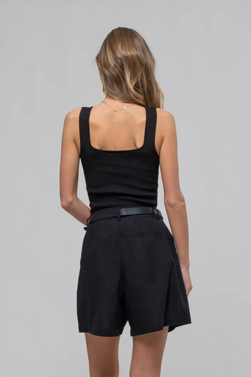 SQUARE NECK SWEATER KNIT TANK