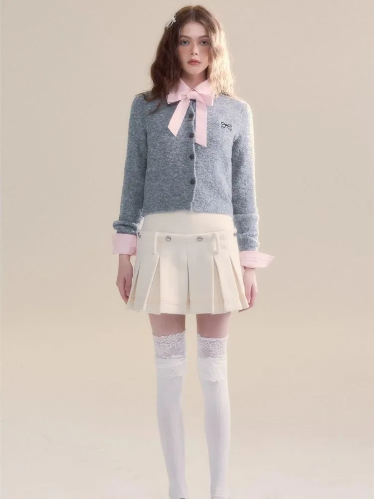 Versatile two-wear design Tweed pleated skirt shorts【s0000005510】