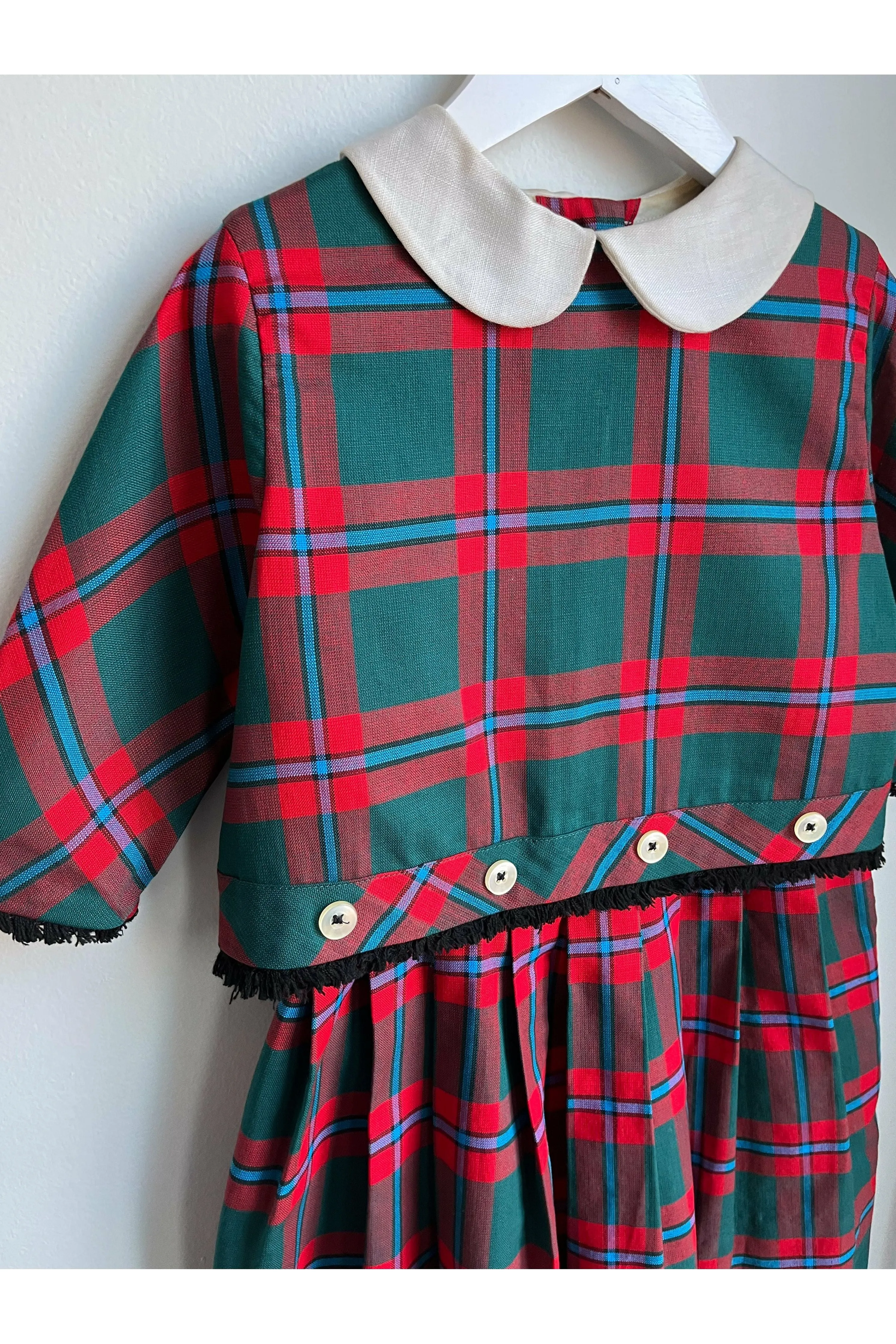 Vintage 50’s Kate Greenway Plaid 2-piece Set - Size 5 (possibly 6)