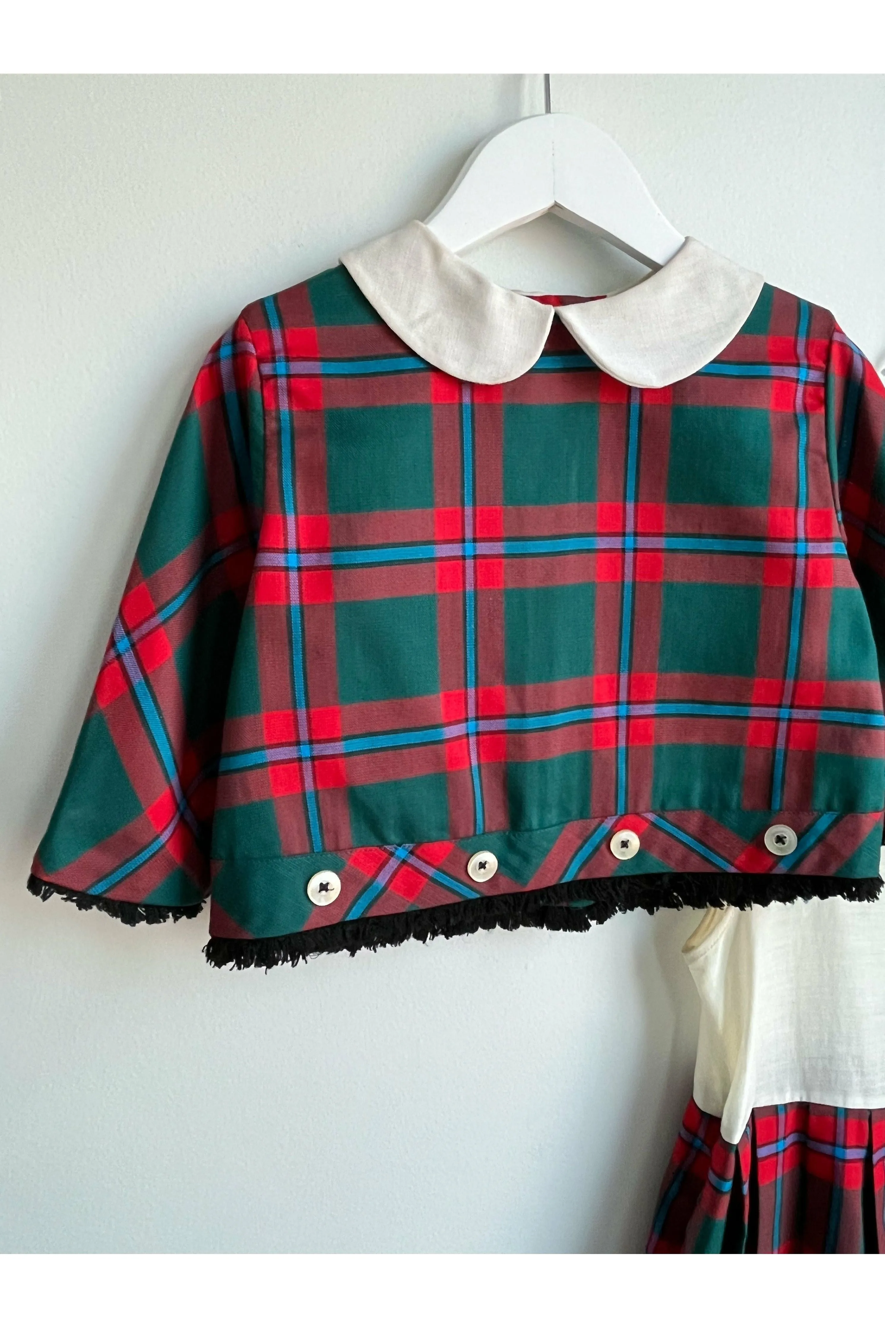 Vintage 50’s Kate Greenway Plaid 2-piece Set - Size 5 (possibly 6)