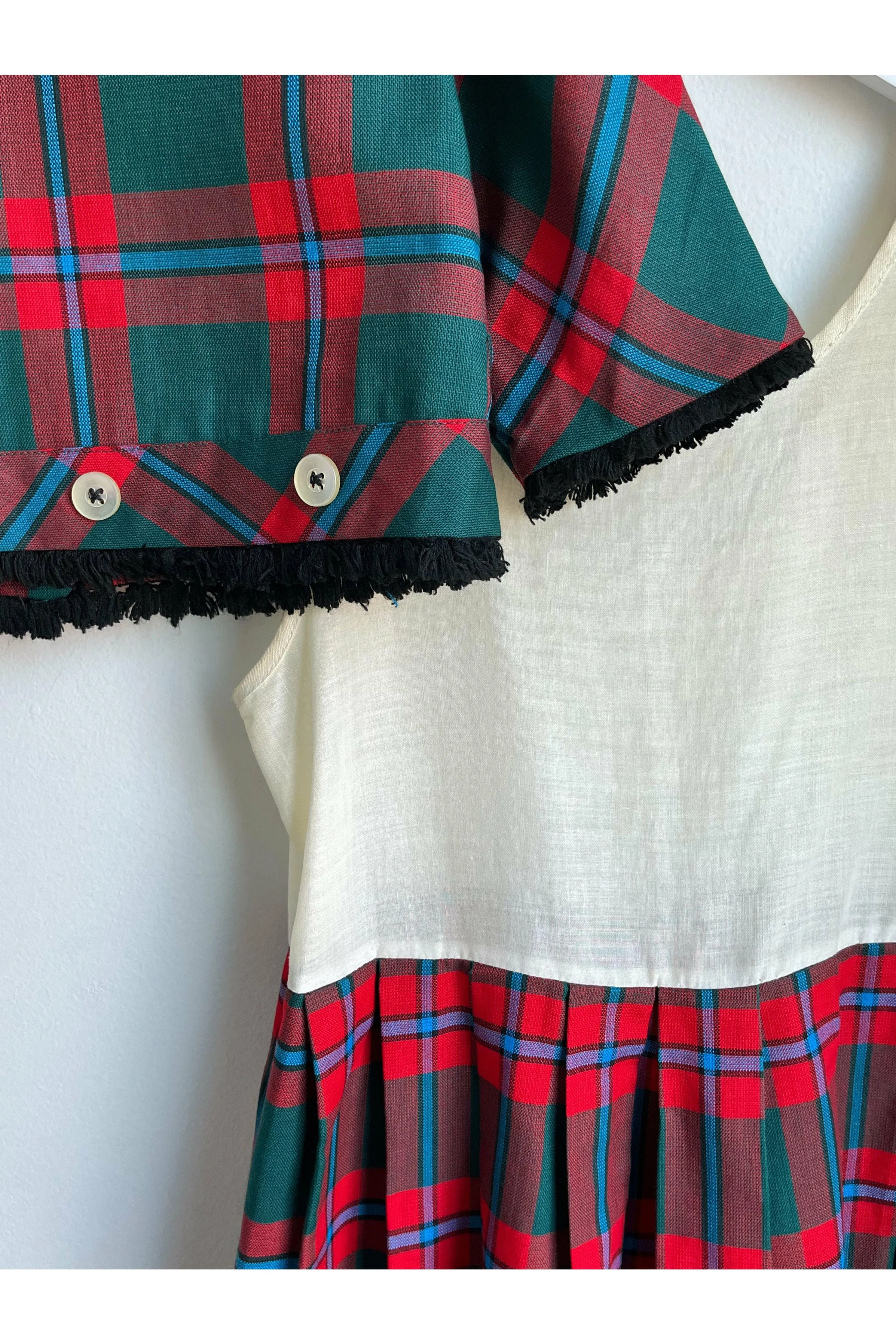 Vintage 50’s Kate Greenway Plaid 2-piece Set - Size 5 (possibly 6)