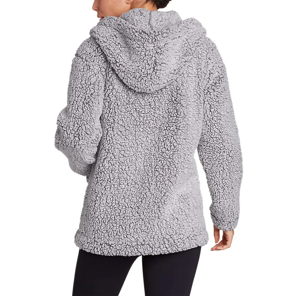 Women's Campfire Plush Fleece Hooded Open Cardigan
