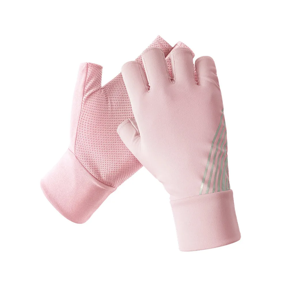 Women's Sun Protection Anti-slip Mitten UPF 50  Riding Gloves
