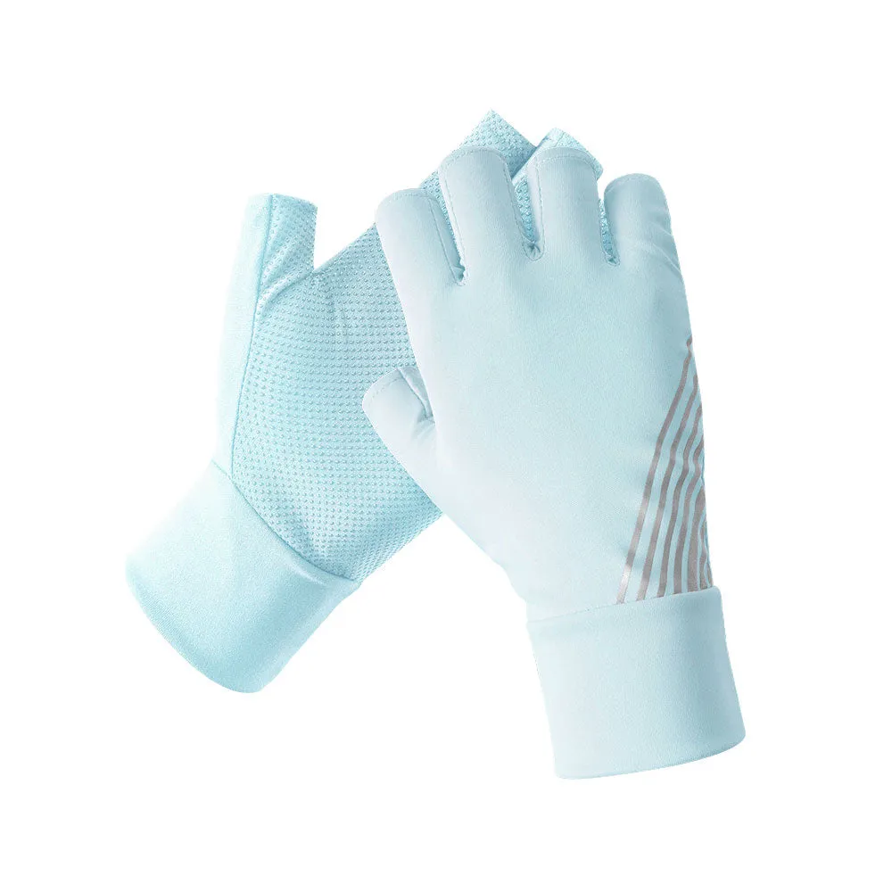 Women's Sun Protection Anti-slip Mitten UPF 50  Riding Gloves
