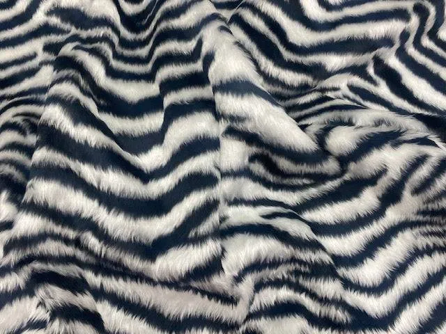 Zebra - Novelty Print Faux Fur